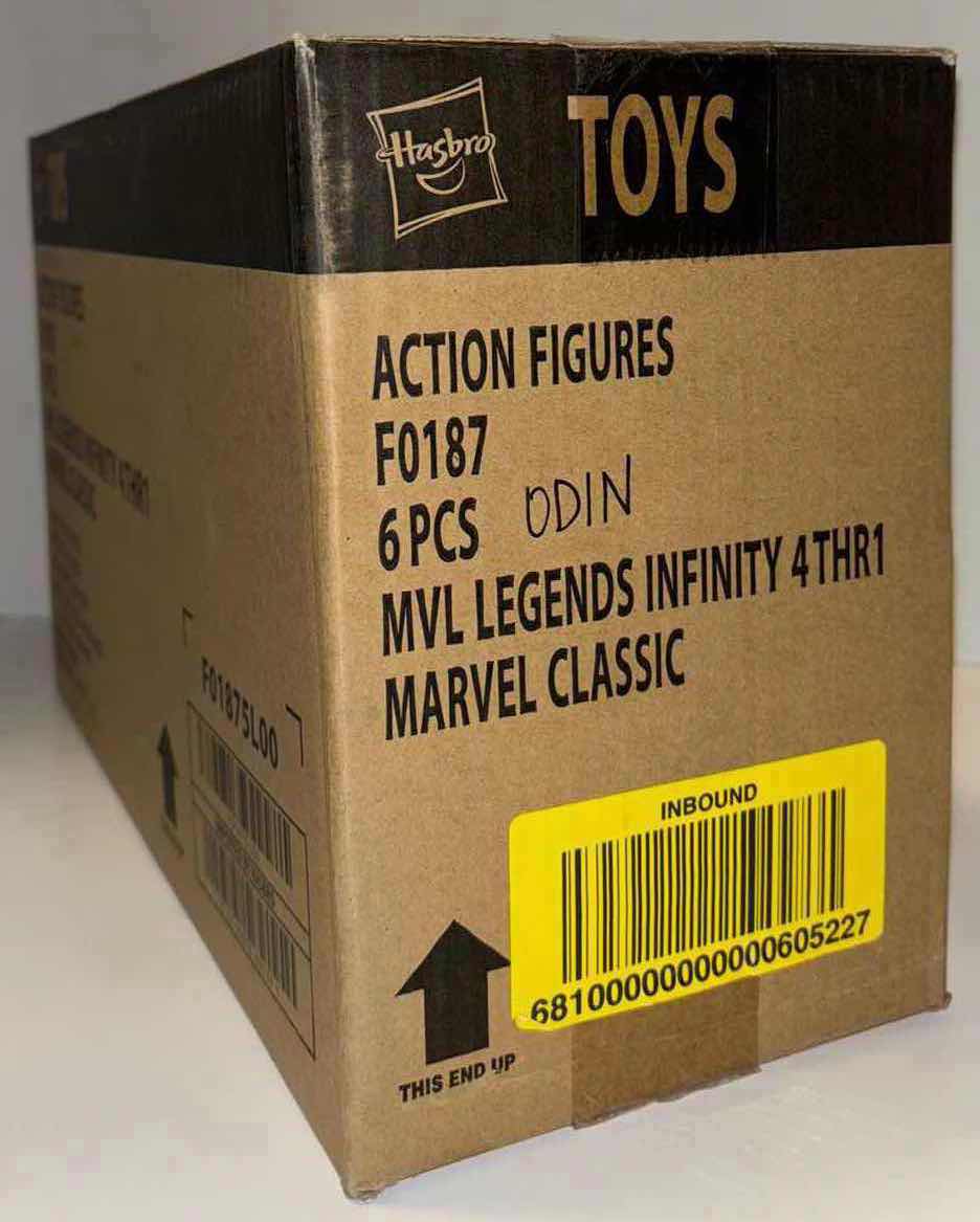 Photo 4 of NEW 6-PACK CASE HASBRO MARVEL LEGENDS SERIES THOR ACTION FIGURE &
ACCESSORIES, THE INFINITY SAGA
"ODIN"