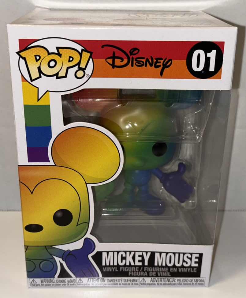 Photo 1 of NEW FUNKO POP! DISNEY PRIDE VINYL FIGURE, #01 “MICKEY MOUSE”