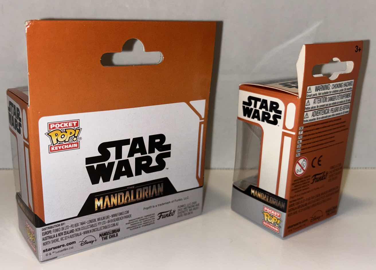 Photo 3 of NEW 2-PACK FUNKO POP! POCKET POP STAR WARS KEYCHAINS, “THE  CHILD” & “THE MANDALORIAN”