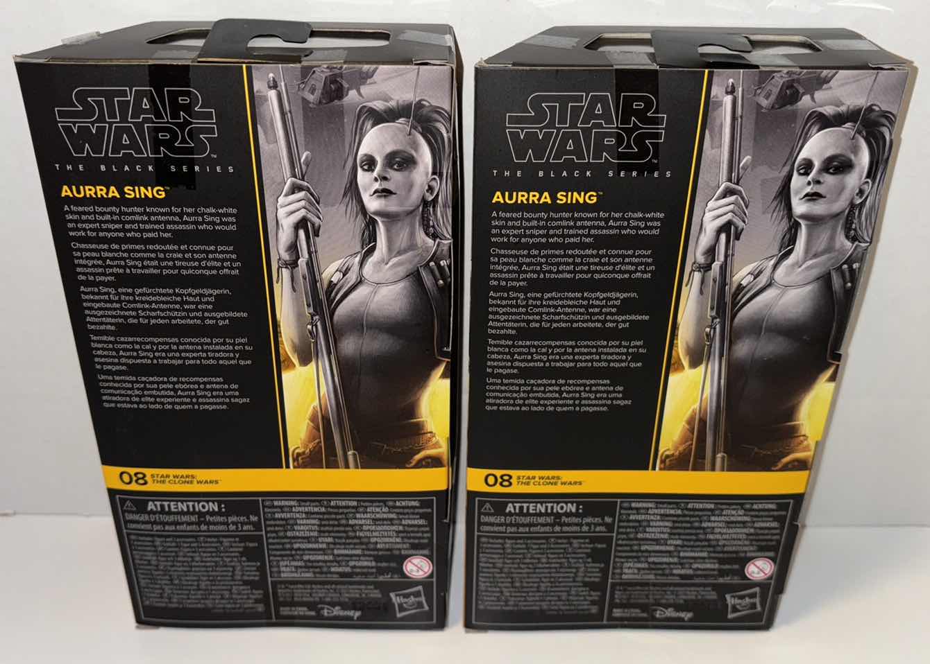 Photo 3 of NEW 2-PACK HASBRO STAR WARS THE BLACK SERIES ACTION FIGURE & ACCESSORIES, THE CLONE WARS “AURRA SING”