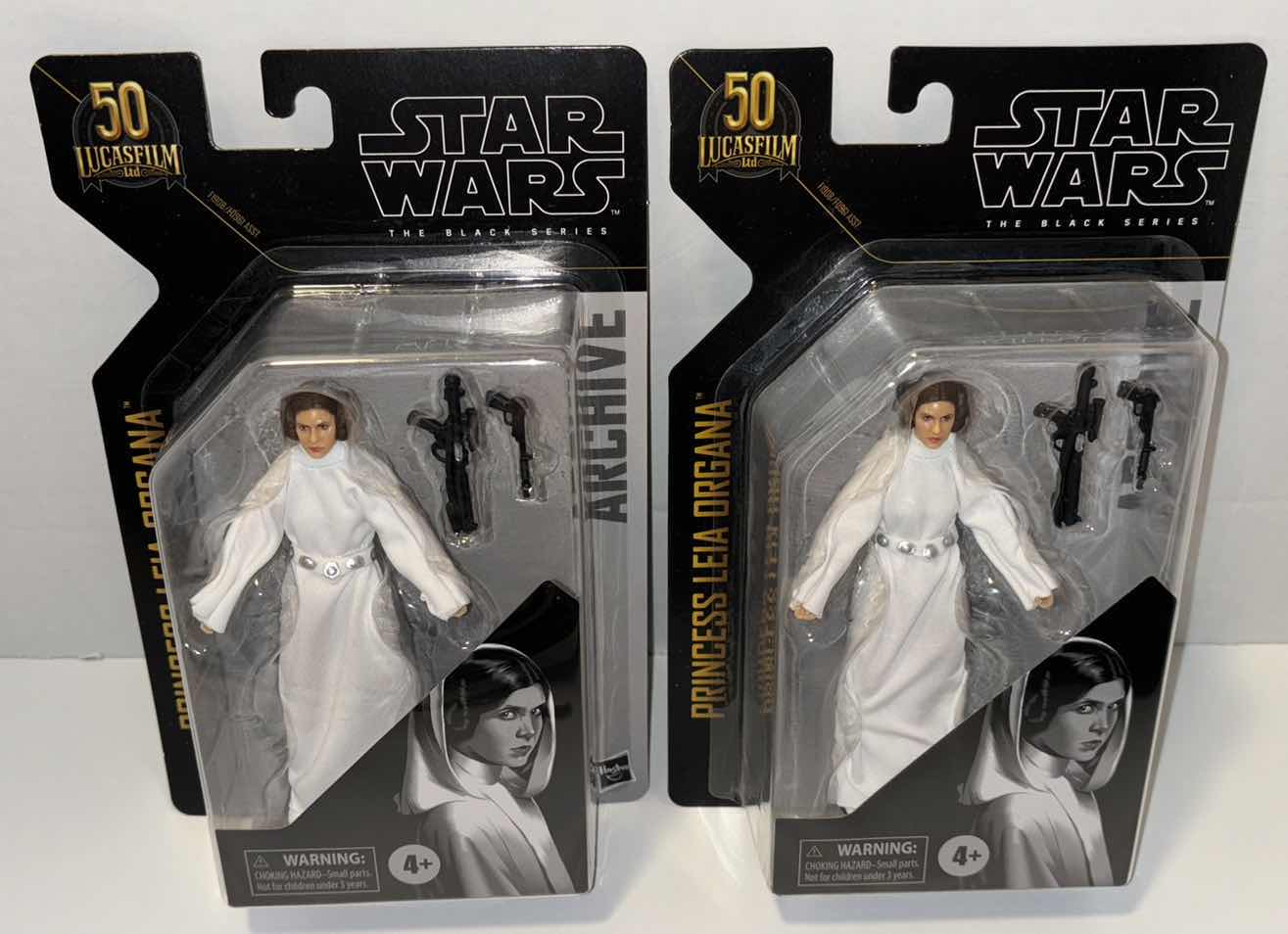 Photo 1 of NEW 2-PACK HASBRO STAR WARS THE BLACK SERIES 50TH ANNIVERSARY ARCHIVE ACTION FIGURE & ACCESSORIES, “PRINCESS LEIA ORGANA”