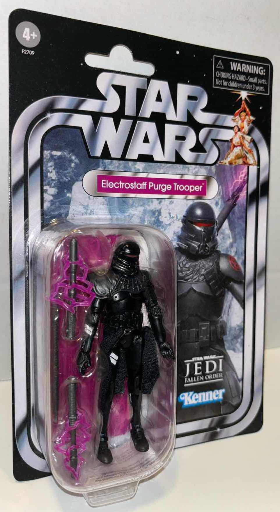 Photo 2 of NEW 2-PACK HASBRO/KENNER STAR WARS THE VINTAGE COLLECTION ACTION FIGURE & ACCESSORIES, JEDI FALLEN ORDER “ELECTROSTAFF PURGE TROOPER”