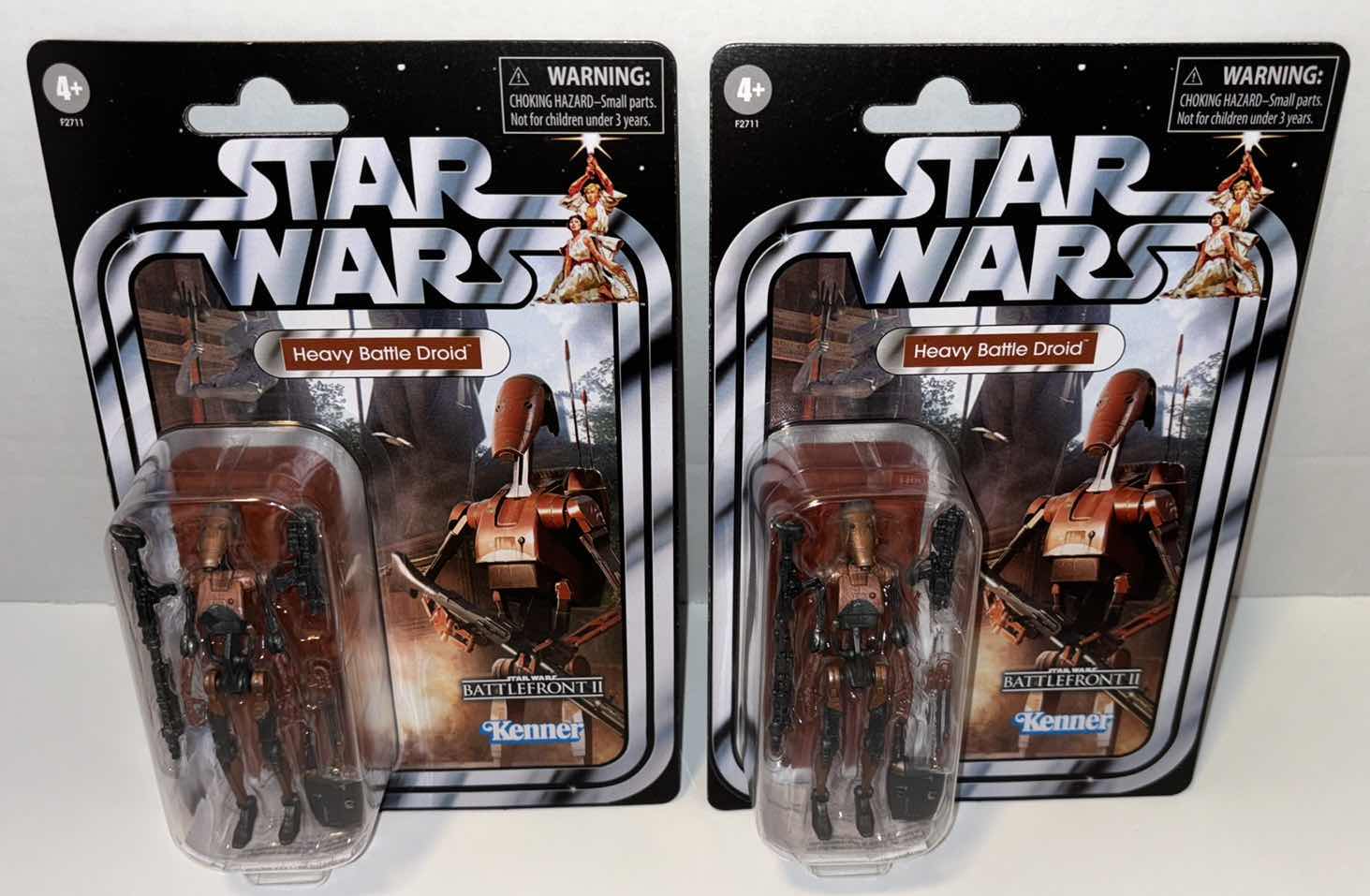 Photo 1 of NEW 2-PACK HASBRO/KENNER STAR WARS THE VINTAGE COLLECTION ACTION FIGURE & ACCESSORIES, BATTLEFRONT II “HEAVY BATTLE DROID”