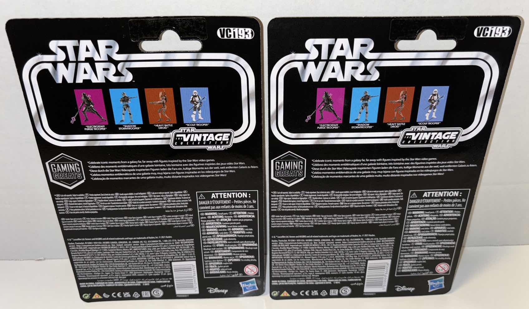 Photo 3 of NEW 2-PACK HASBRO/KENNER STAR WARS THE VINTAGE COLLECTION ACTION FIGURE & ACCESSORIES, BATTLEFRONT II “HEAVY BATTLE DROID”