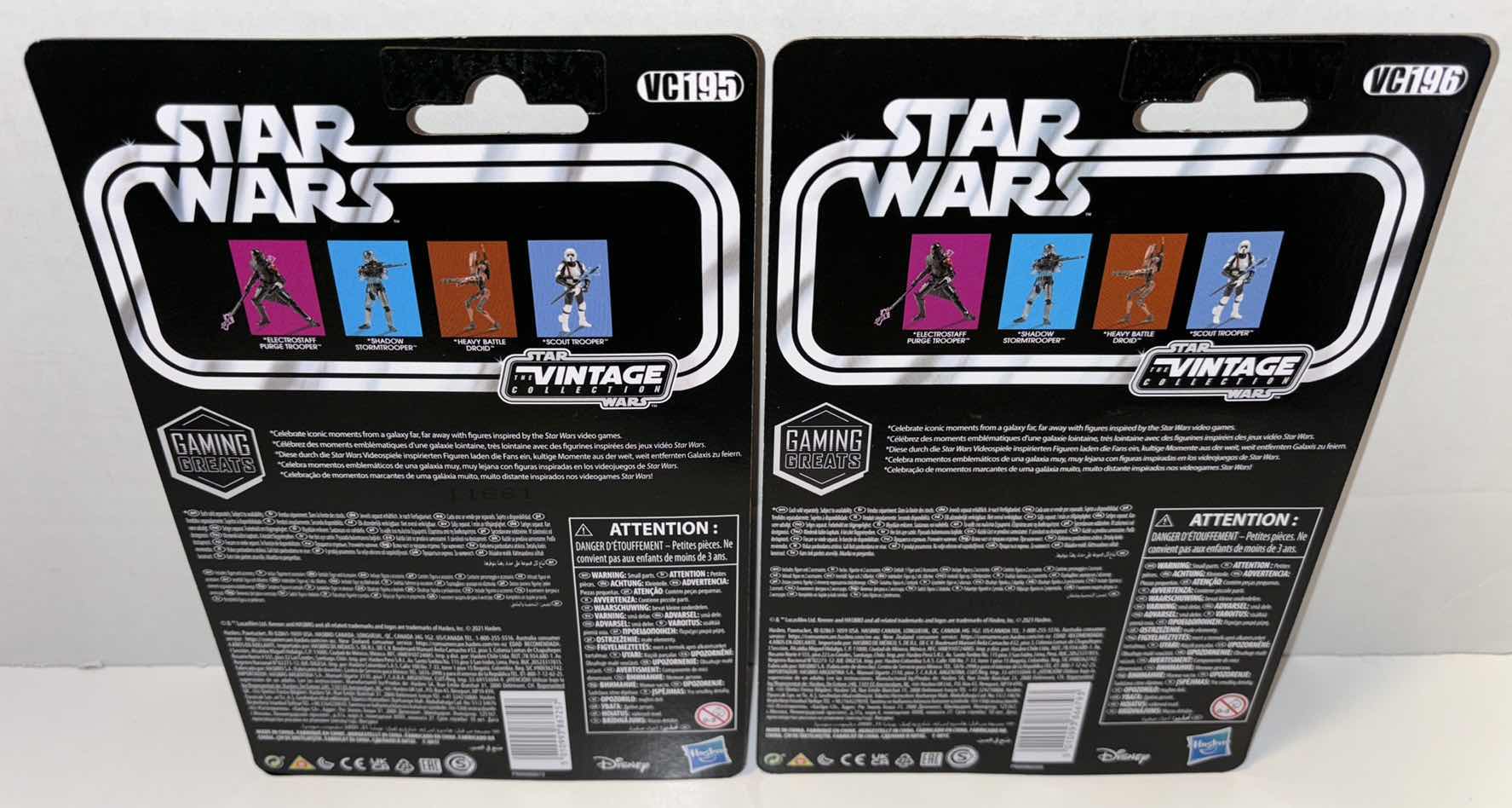 Photo 4 of NEW 2-PACK HASBRO/KENNER STAR WARS THE VINTAGE COLLECTION ACTION FIGURE & ACCESSORIES, JEDI FALLEN ORDER “ELECTROSTAFF PURGE TROOPER” & “SCOUT TROOPER”