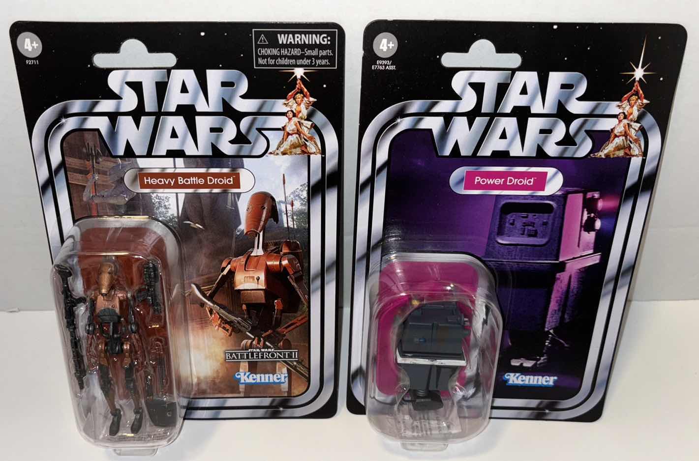 Photo 1 of NEW 2-PACK HASBRO/KENNER STAR WARS THE VINTAGE COLLECTION ACTION FIGURE & ACCESSORIES, “HEAVY BATTLE DROID” & “POWER DROID”