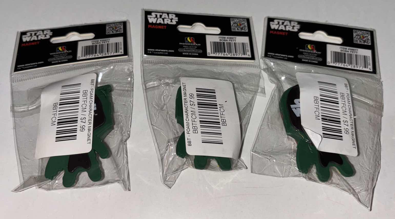 Photo 3 of NEW 5-PC STAR WARS BUNDLE- AQUARIUS DISHWASHER MAGNETS (2) & BOBA FETT REFRIGERATOR MAGNETS (3)