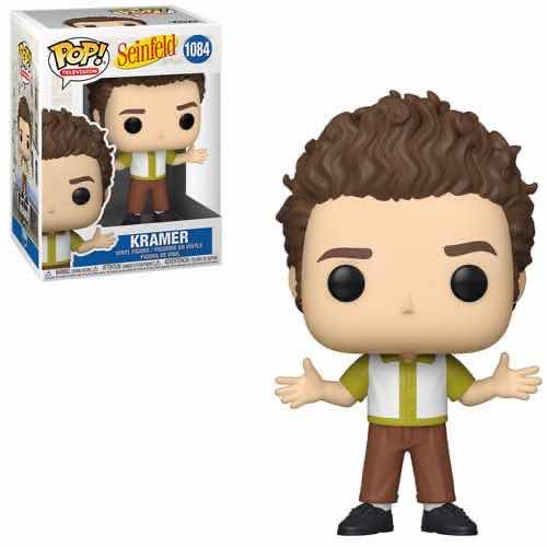 Photo 3 of NEW FUNKO POP! SEINFELD TEE & VINYL FIGURE BUNDLE, KRAMER SALTY PRETZEL T-SHIRT & #1084 KRAMER (COLOR:SPORTS GREY, SIZE: 2X)