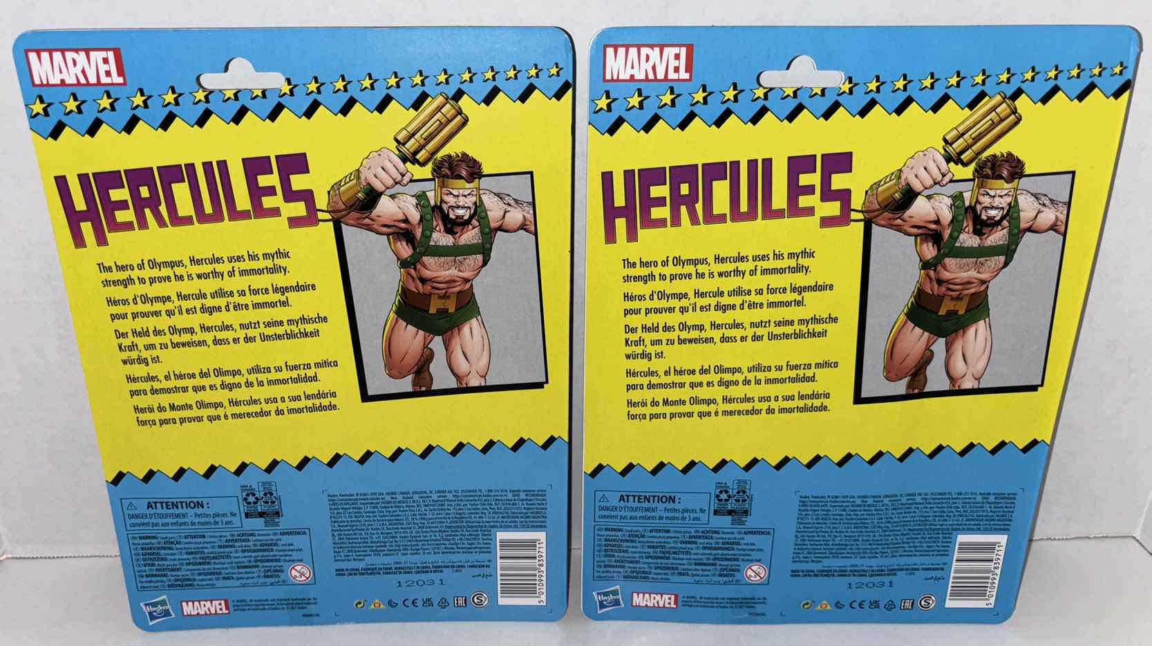 Photo 3 of NEW 2-PACK HASBRO MARVEL LEGENDS 6" ACTION FIGURE, "HERCULES"