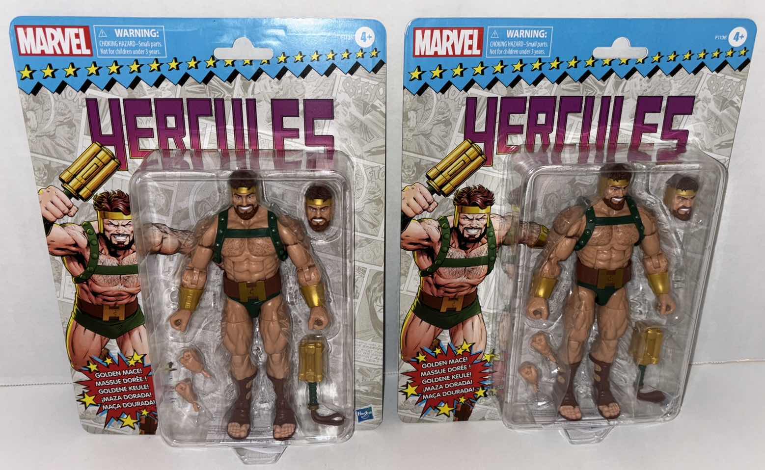 Photo 1 of NEW 2-PACK HASBRO MARVEL LEGENDS 6" ACTION FIGURE, "HERCULES"