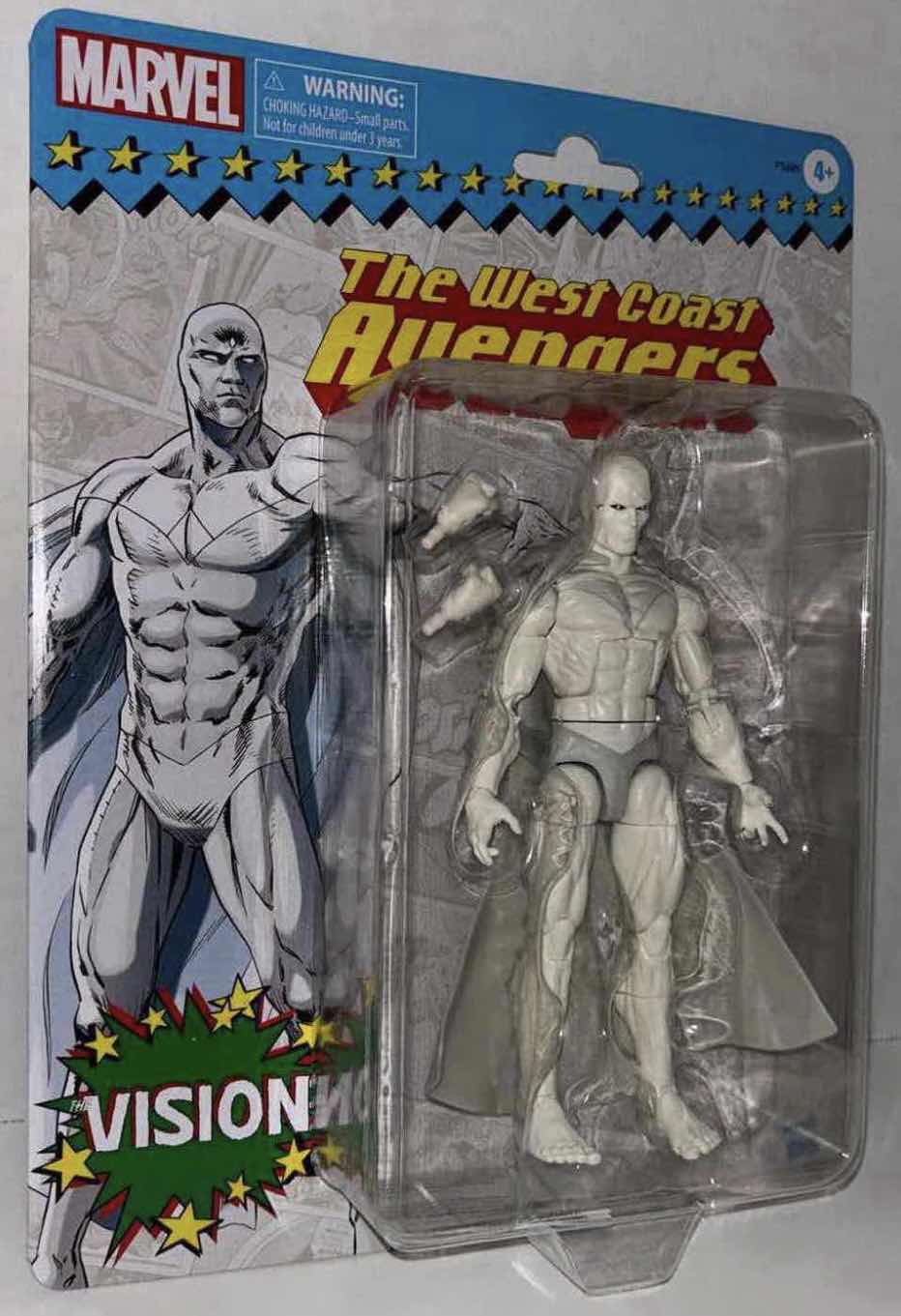 Photo 1 of NEW HASBRO MARVEL LEGENDS RETRO SERIES 6" ACTION FIGURE, THE WEST COAST AVENGERS "THE VISION"