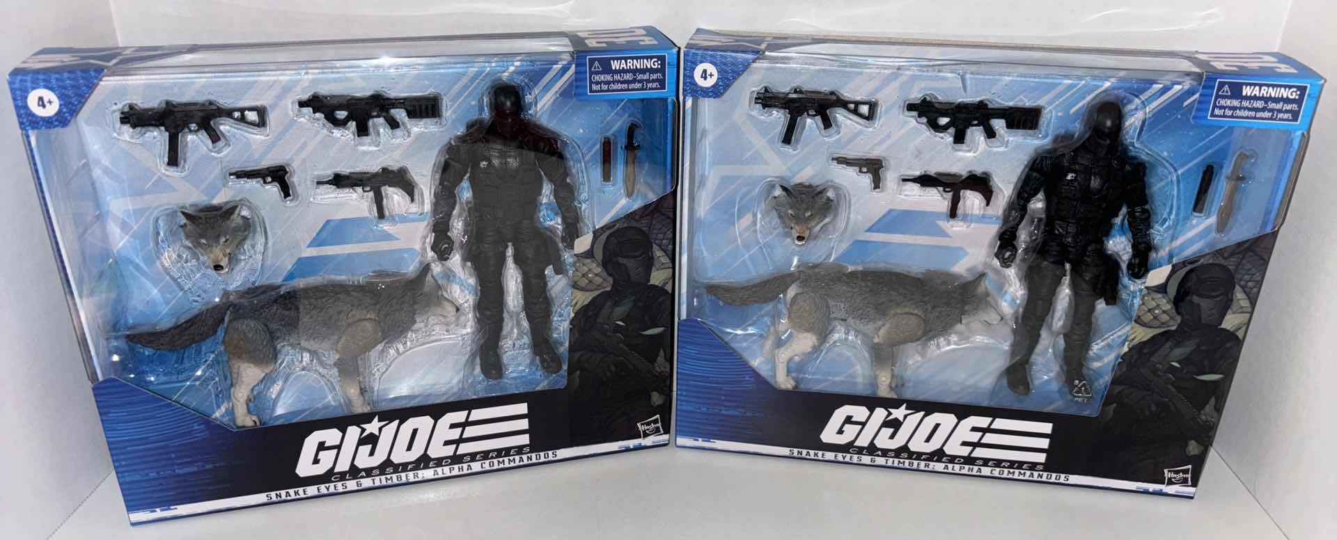 Photo 1 of NEW 2-PACK HASBRO G.I. JOE CLASSIFIED SERIES #30 "SNAKE EYES & TIMBER: ALPHA COMMANDOS" ACTION FIGURE &
ACCESSORIES