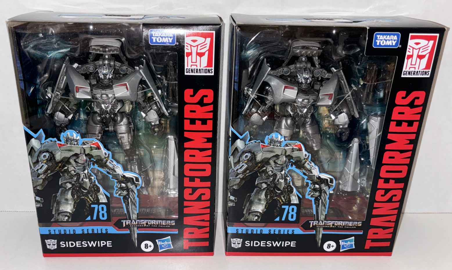 Photo 1 of NEW 2-PACK HASBRO TAKARA TOMY TRANSFORMERS DELUXE CLASS STUDIO SERIES REVENGE OF THE FALLEN #78 "SIDESWIPE" ACTION
FIGURE & ACCESSORIES