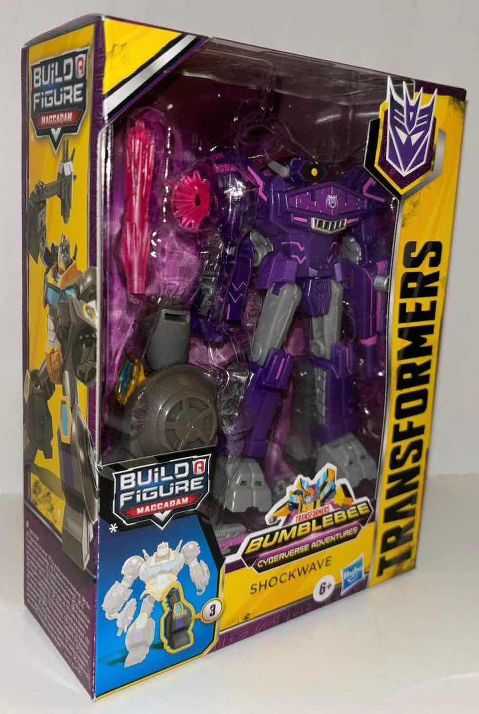 Photo 1 of NEW HASBRO TRANSFORMERS BUILD A FIGURE DELUXE CLASS BUMBLEBEE CYBERVERSE ADVENTURES
"SHOCKWAVE" ACTION FIGURE &
ACCESSORIES