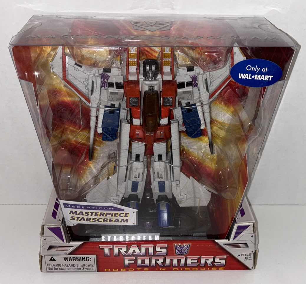 Photo 1 of NEW 2007 HASBRO TRANSFORMERS ROBOTS IN DISGUISE ACTION FIGURE, DECEPTICON “MASTERPIECE STARSCREAM”