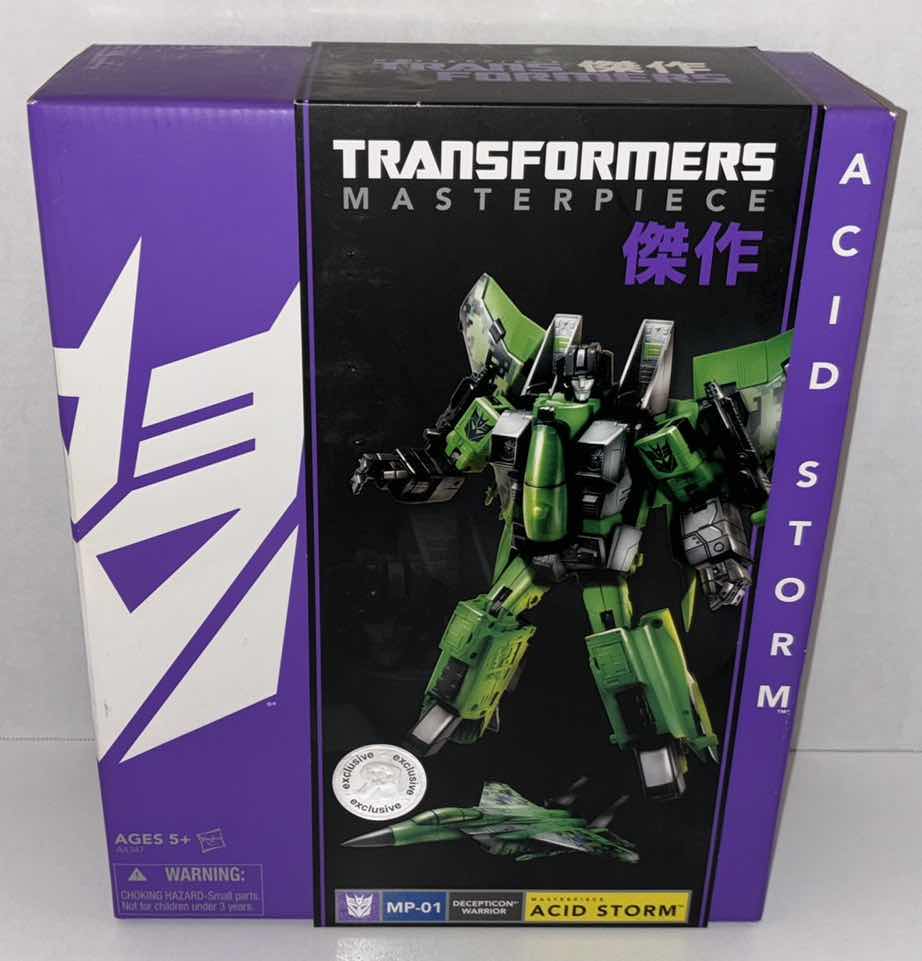 Photo 1 of NEW 2013 HASBRO TRANSFORMERS MASTERPIECE TOYS R US EXCLUSIVE ACTION FIGURE, DECEPTICON WARRIOR “MASTERPIECE ACID STORM” (MP-01)