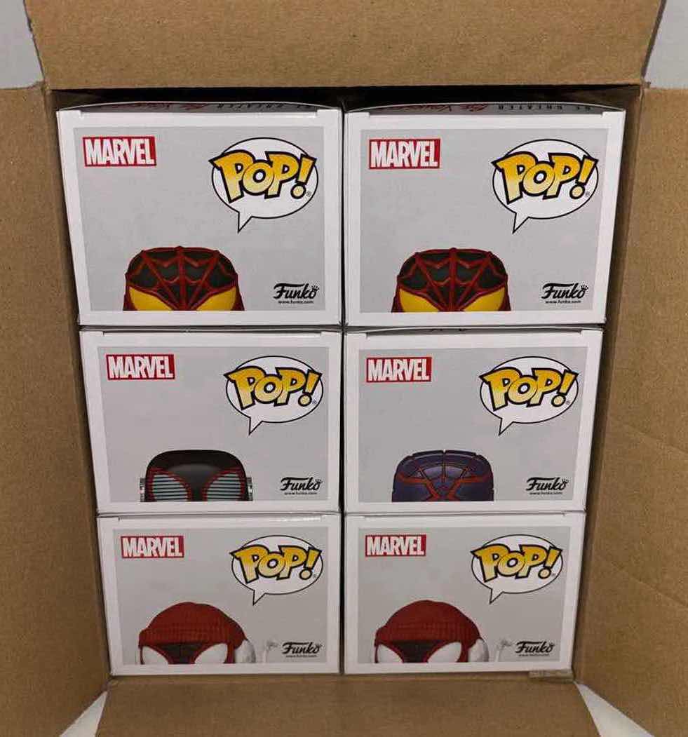 Photo 4 of NEW 6-PACK ASSORTED MARVEL SPIDER-MAN MILES MORALES FUNKO POP! BOBBLEHEAD FIGURES, #766 (2), 769, 771 (2), 773