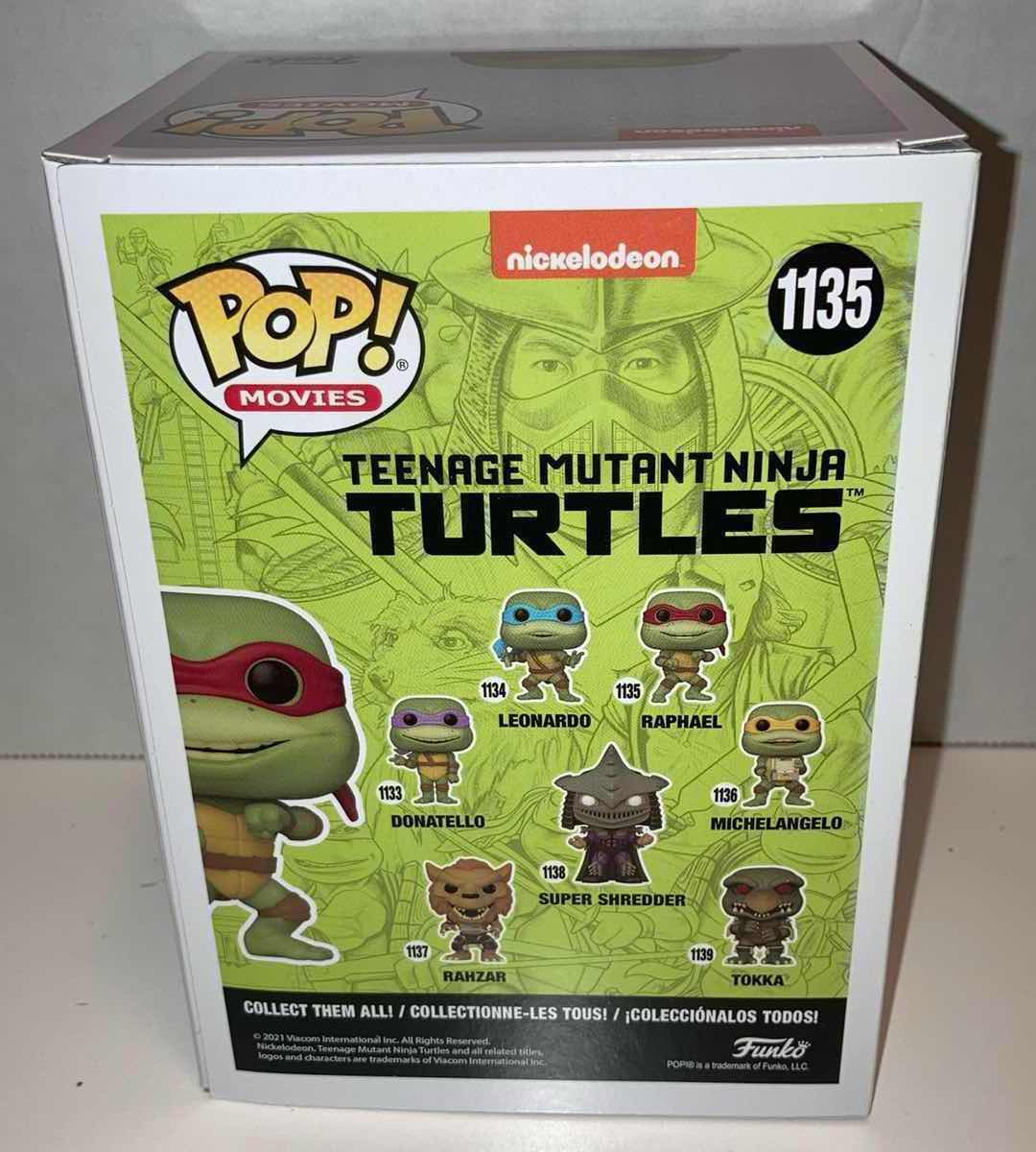 Photo 4 of NEW 6-PACK FUNKO POP! TEENAGE MUTANT NINJA TURTLES VINYL FIGURE, #1135 RAPHAEL