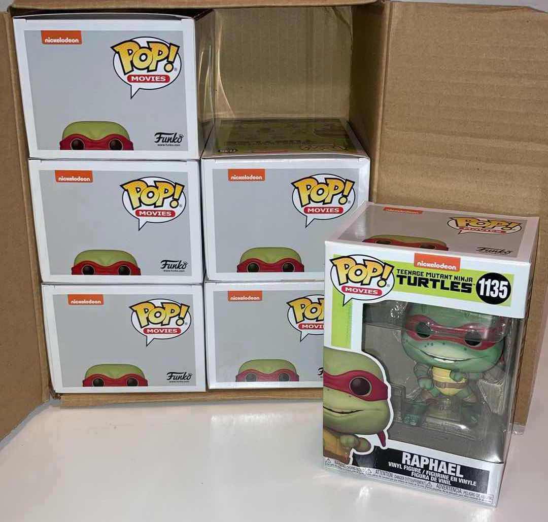 Photo 1 of NEW 6-PACK FUNKO POP! TEENAGE MUTANT NINJA TURTLES VINYL FIGURE, #1135 RAPHAEL