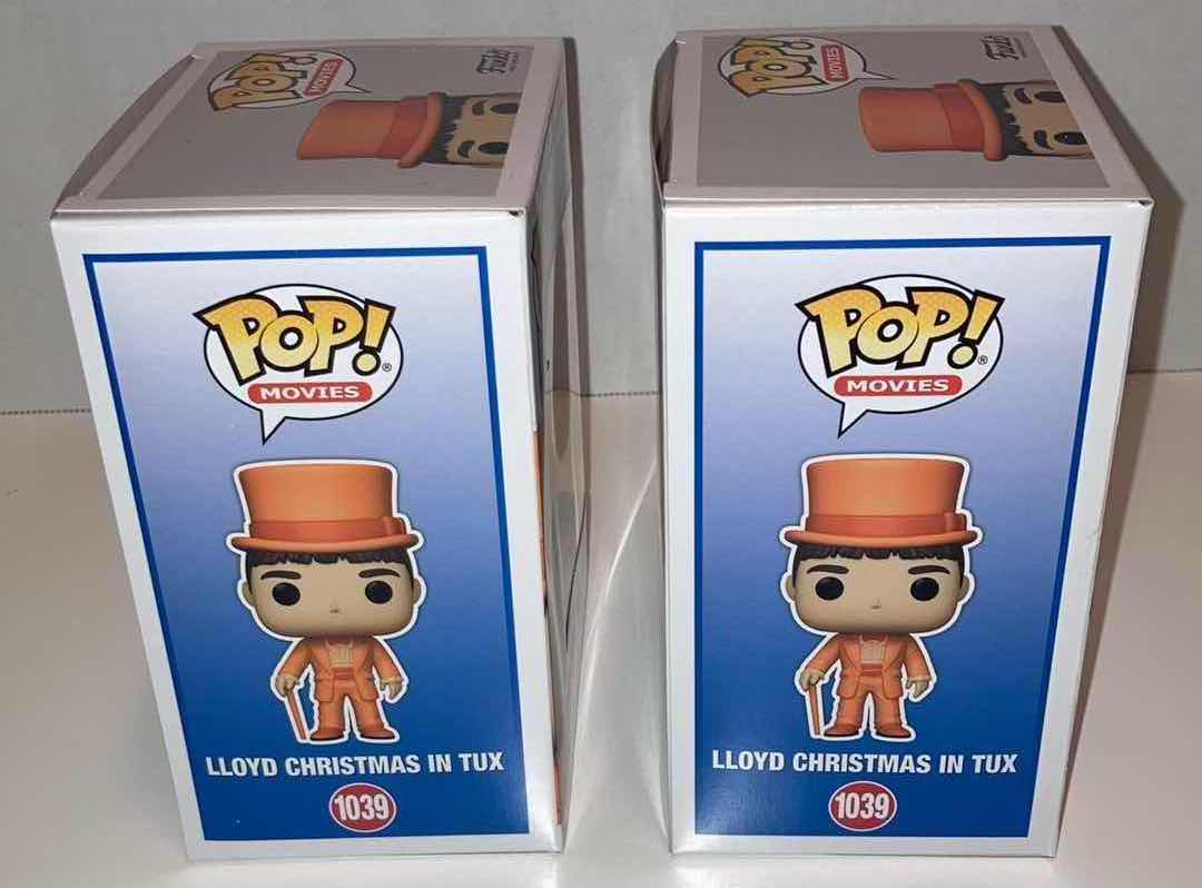 Photo 2 of NEW 2-PACK FUNKO POP! DUMB & DUMBER VINYL FIGURE, #1039 LLOYD CHRISTMAS IN TUX