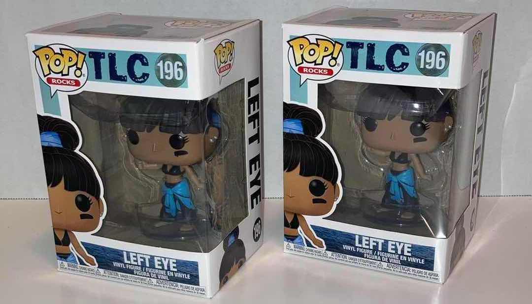 Photo 1 of NEW 2-PACK FUNKO POP! TLC VINYL FIGURE, #196 LEFT EYE