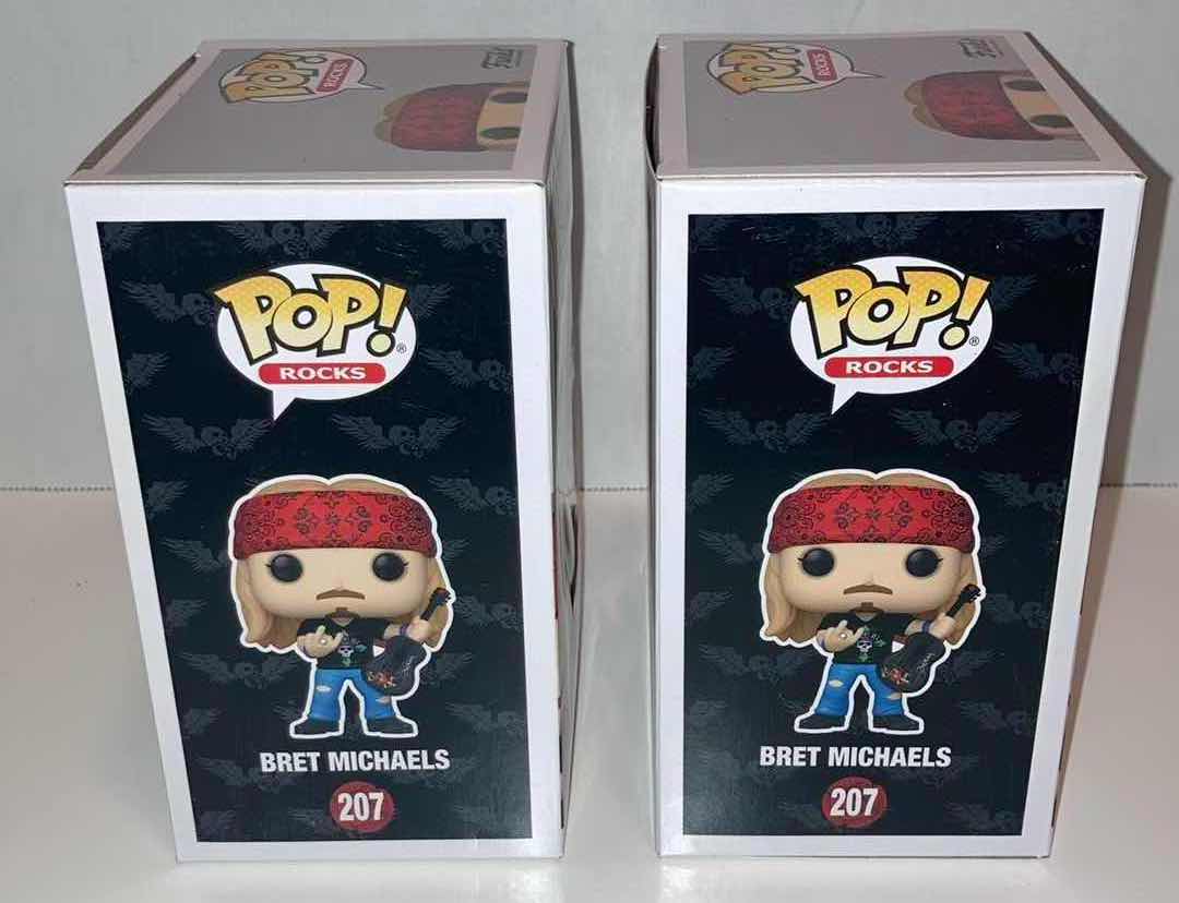 Photo 2 of NEW 2-PACK FUNKO POP! BRET MICHAELS VINYL FIGURE, #207 BRET MICHAELS