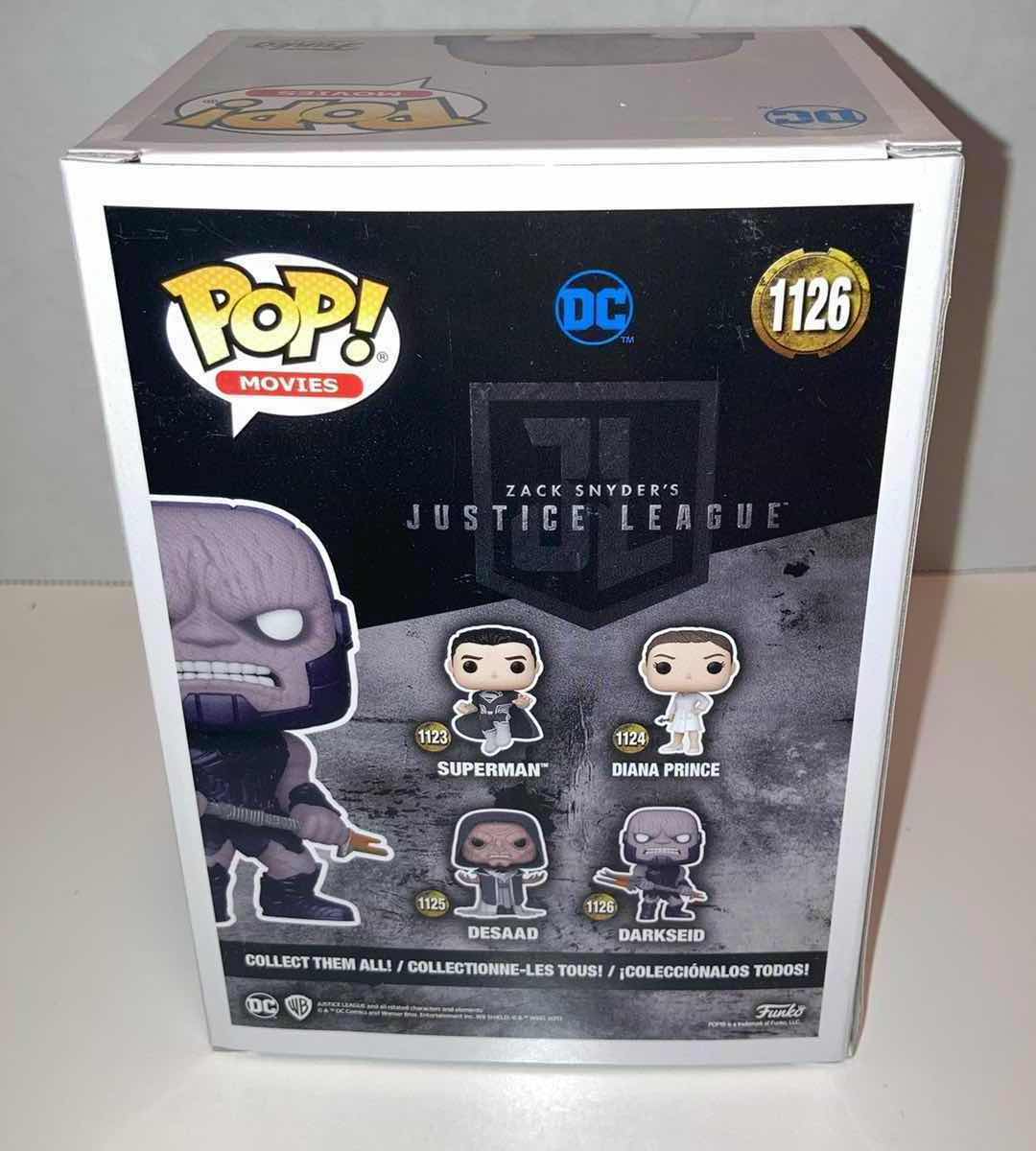 Photo 3 of NEW FUNKO POP! DC VINYL FIGURE, #1126 DARKSEID