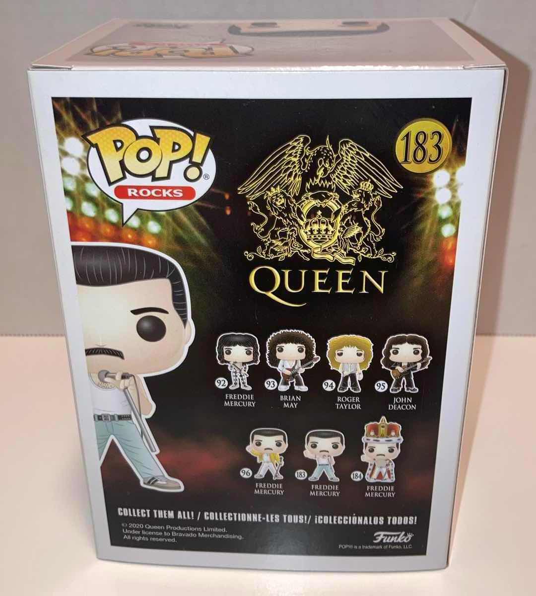 Photo 3 of NEW FUNKO POP! QUEEN VINYL FIGURE, #183 FREDDIE MERCURY