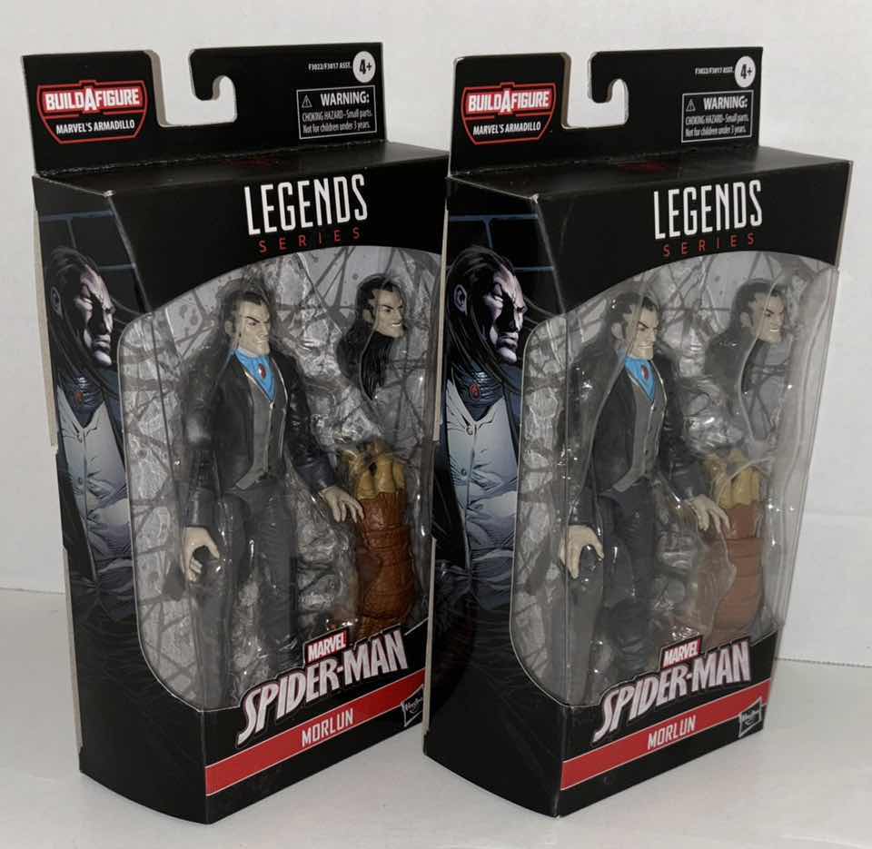 Photo 2 of NEW 2-PACK HASBRO LEGENDS SERIES MARVEL SPIDER-MAN ACTION FIGURE, "MORLUN"