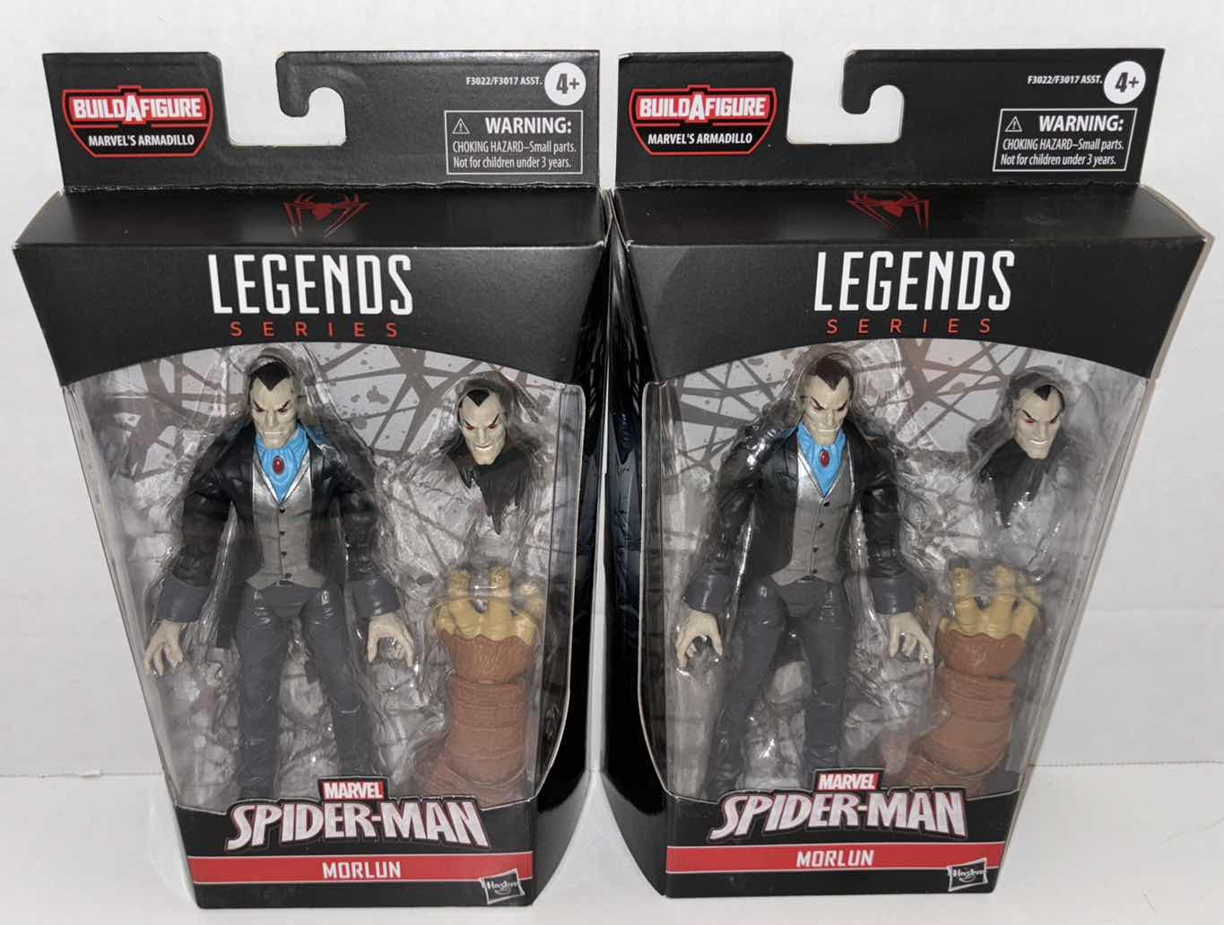 Photo 1 of NEW 2-PACK HASBRO LEGENDS SERIES MARVEL SPIDER-MAN ACTION FIGURE, "MORLUN"