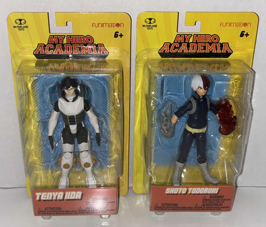 Photo 1 of NEW 2-PACK MCFARLANE TOYS MY HERO ACADEMIA ACTION FIGURES, “TENYA IIDA” & “SHOTO TODOROKI”