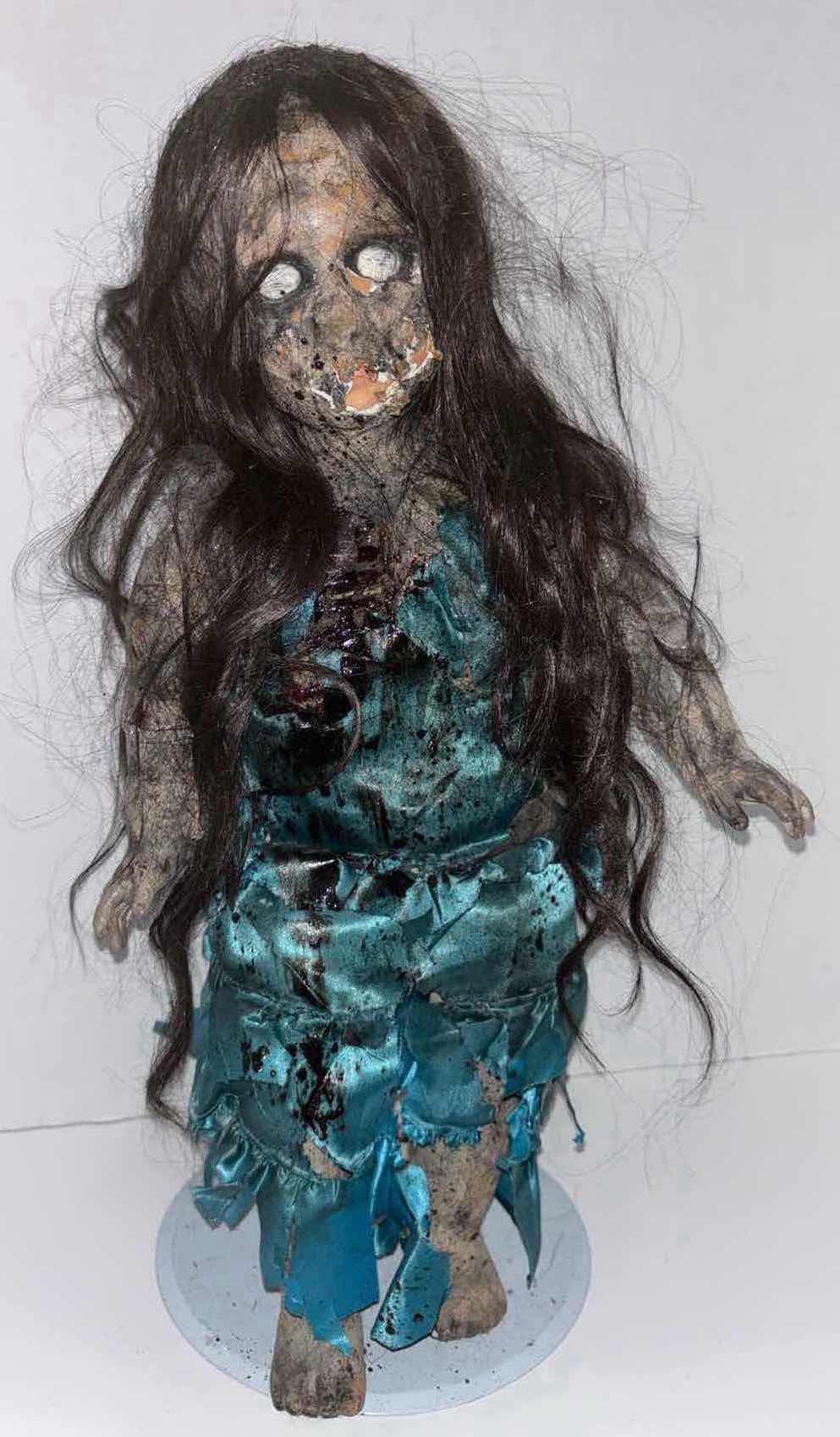 Photo 1 of 20.5” CREEPY DOLL ON STAND