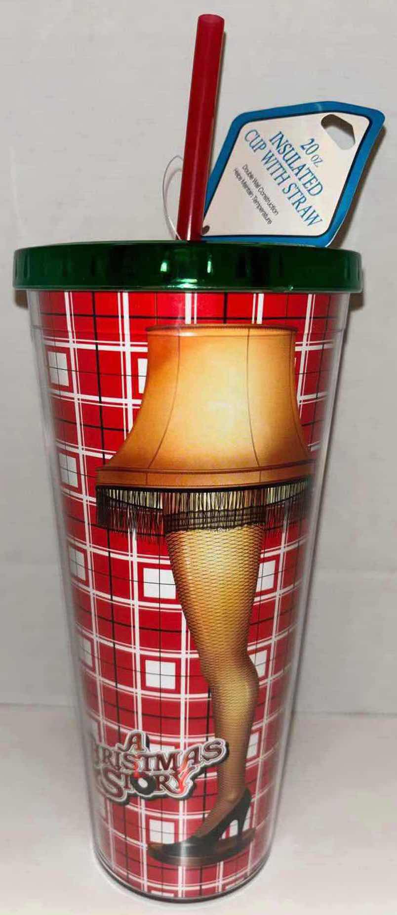 Photo 1 of NEW SPOONTIQUES A CHRISTMAS STORY “LEG LAMP” THEMED 20 OZ INSULATED CUP