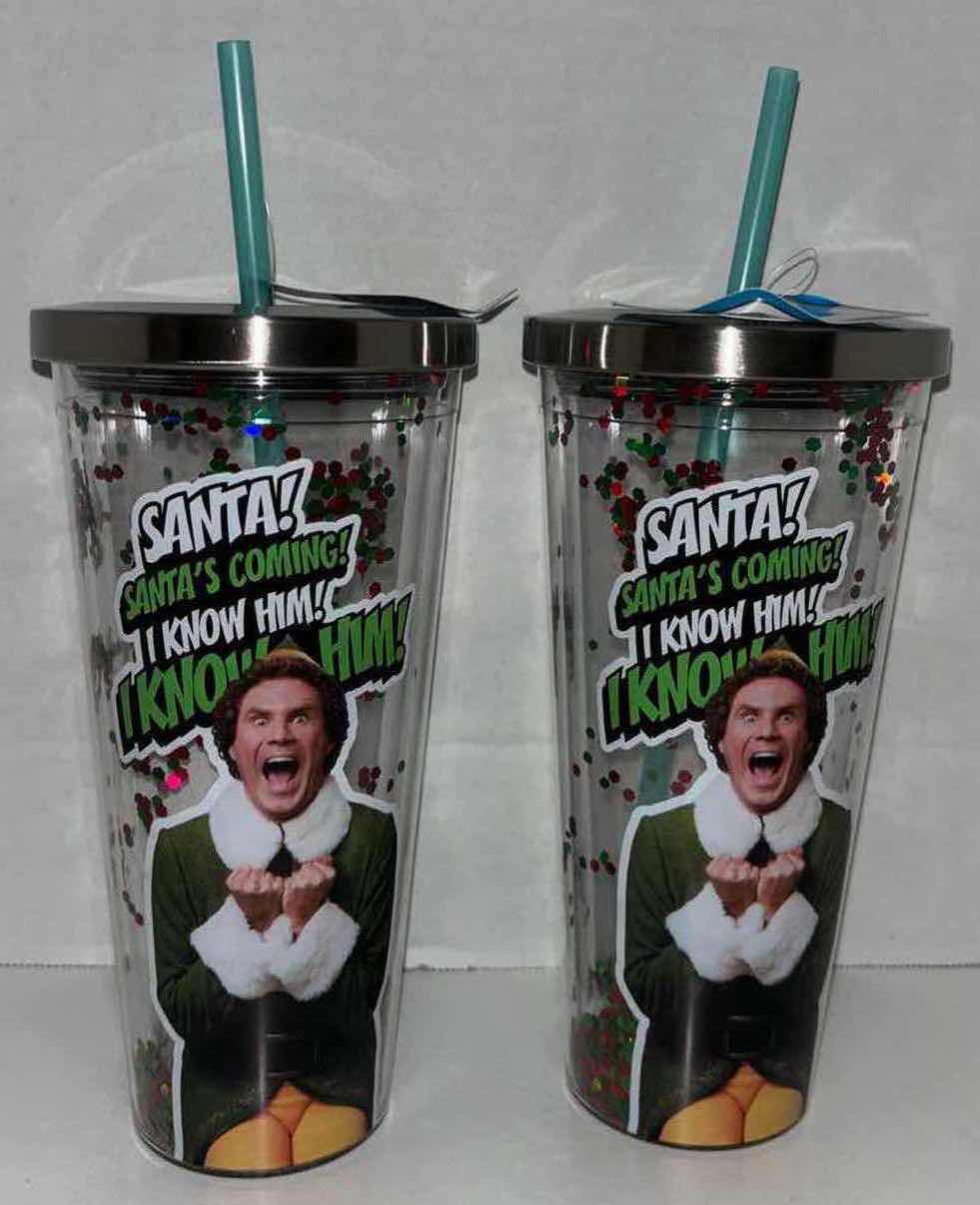 Photo 1 of NEW 2-PACK SPOONTIQUES "ELF" THEMED 20 OZ INSULATED CUP