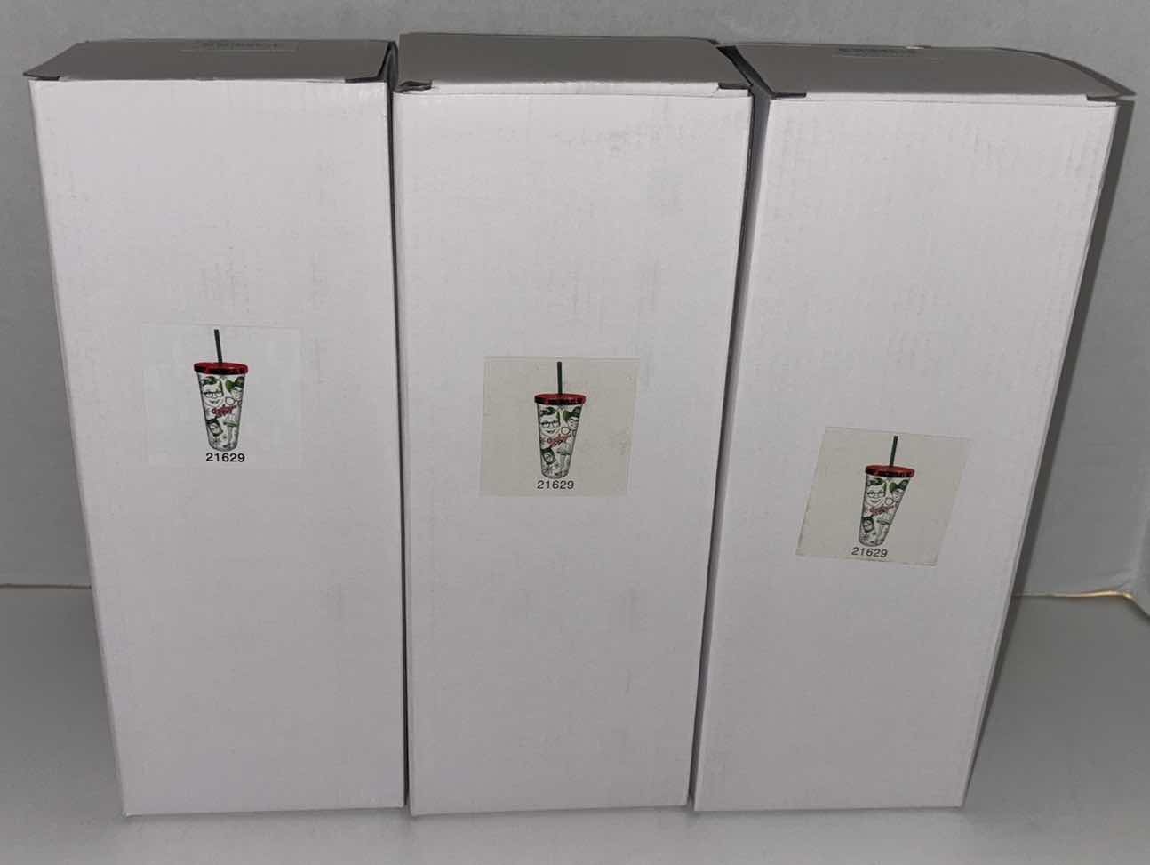 Photo 2 of NEW 3-PACK SPOONTIQUES “A CHRISTMAS STORY” 20 OZ INSULATED CUPS W/STRAWS