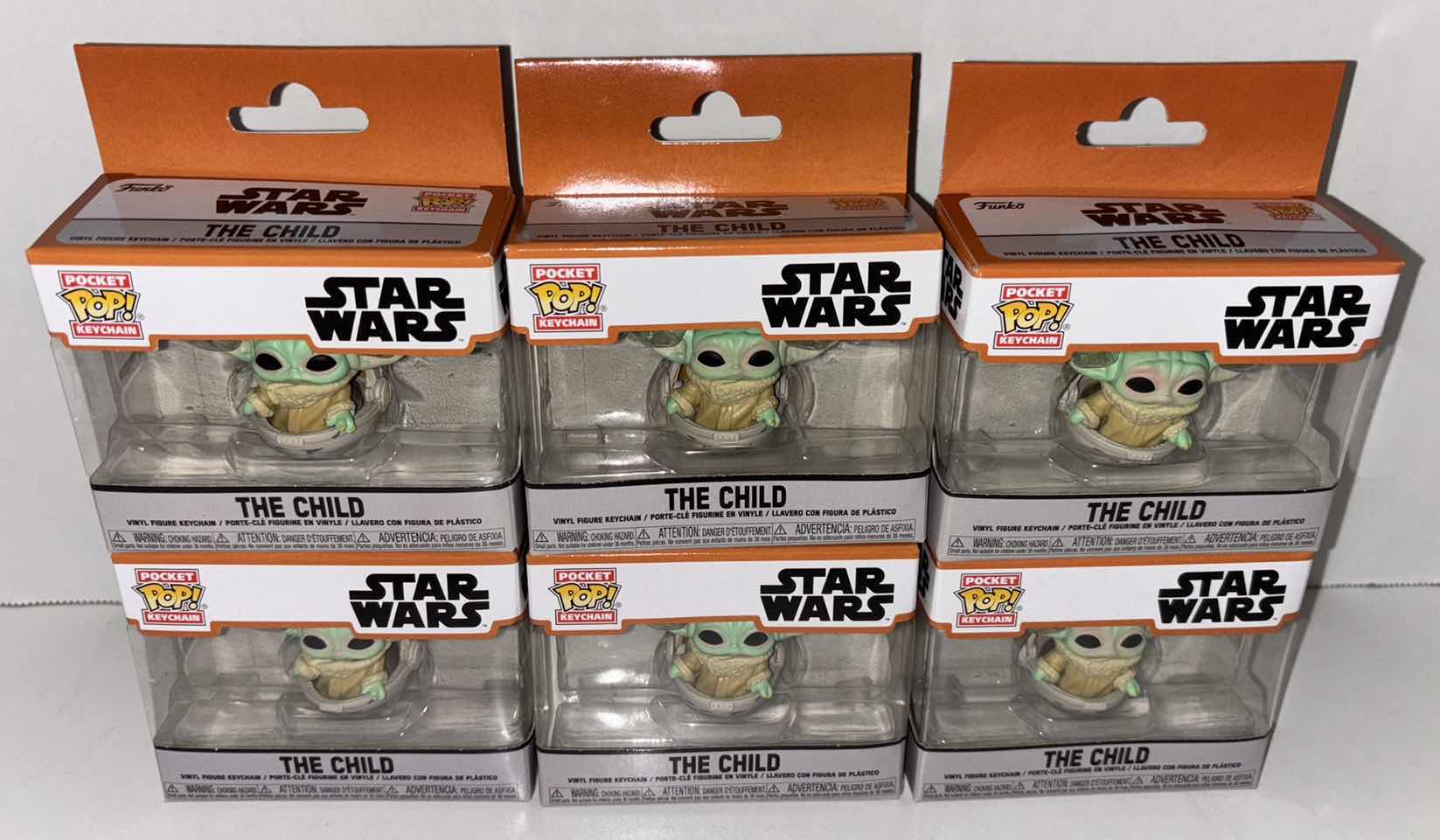 Photo 1 of NEW 6-PACK FUNKO POP!
POCKET POP STAR WARS
KEYCHAINS "THE CHILD"