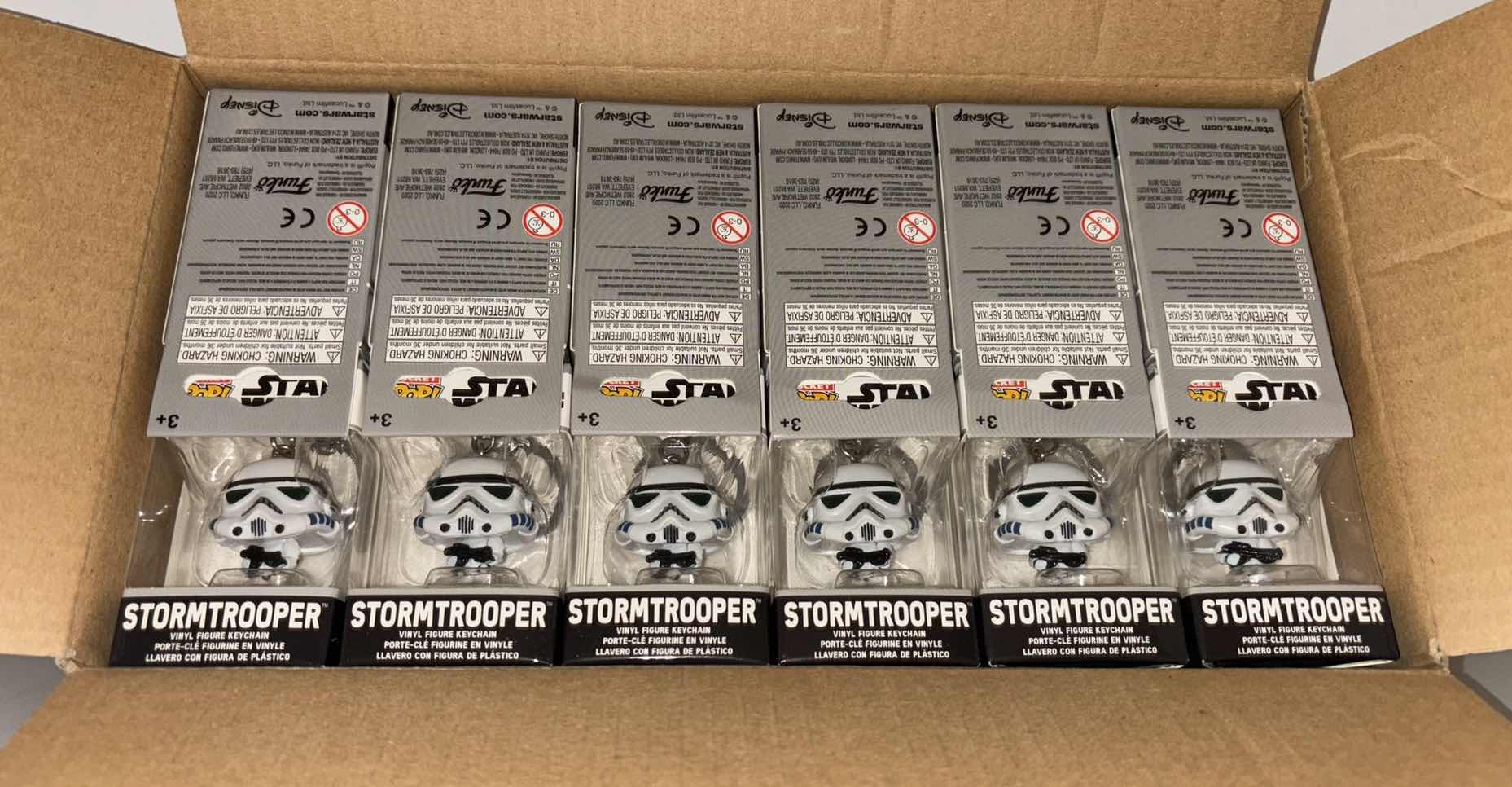 Photo 1 of NEW 12-PACK FUNKO POP!
STAR WARS POCKET POP VINYL FIGURE KEYCHAIN "STORMTROOPER"