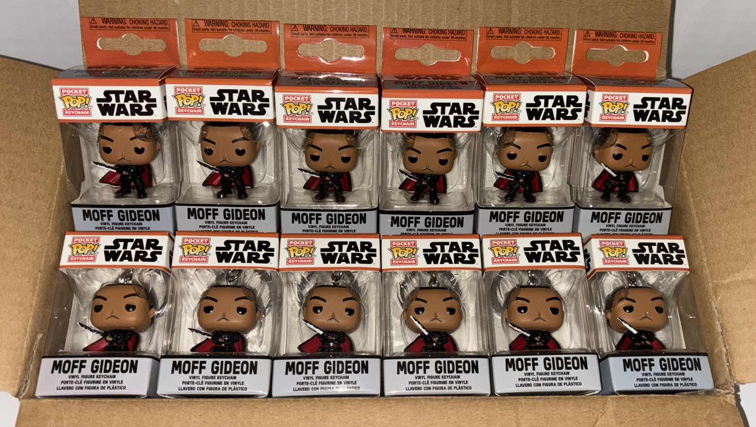 Photo 1 of NEW 12-PACK FUNKO POP!
STAR WARS POCKET POP VINYL FIGURE KEYCHAIN “MOFF GIDEON”