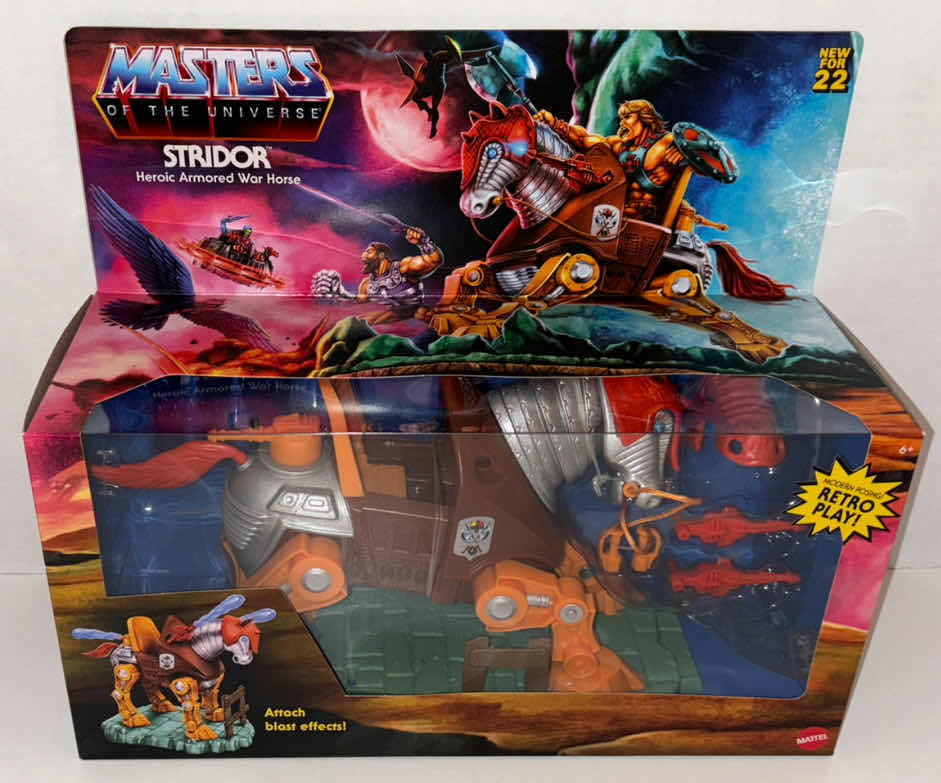 Photo 2 of NEW MATTEL TOYS MASTERS OF THE UNIVERSE ORIGINS “STRIDOR” ACTION FIGURE & ACCESSORIES