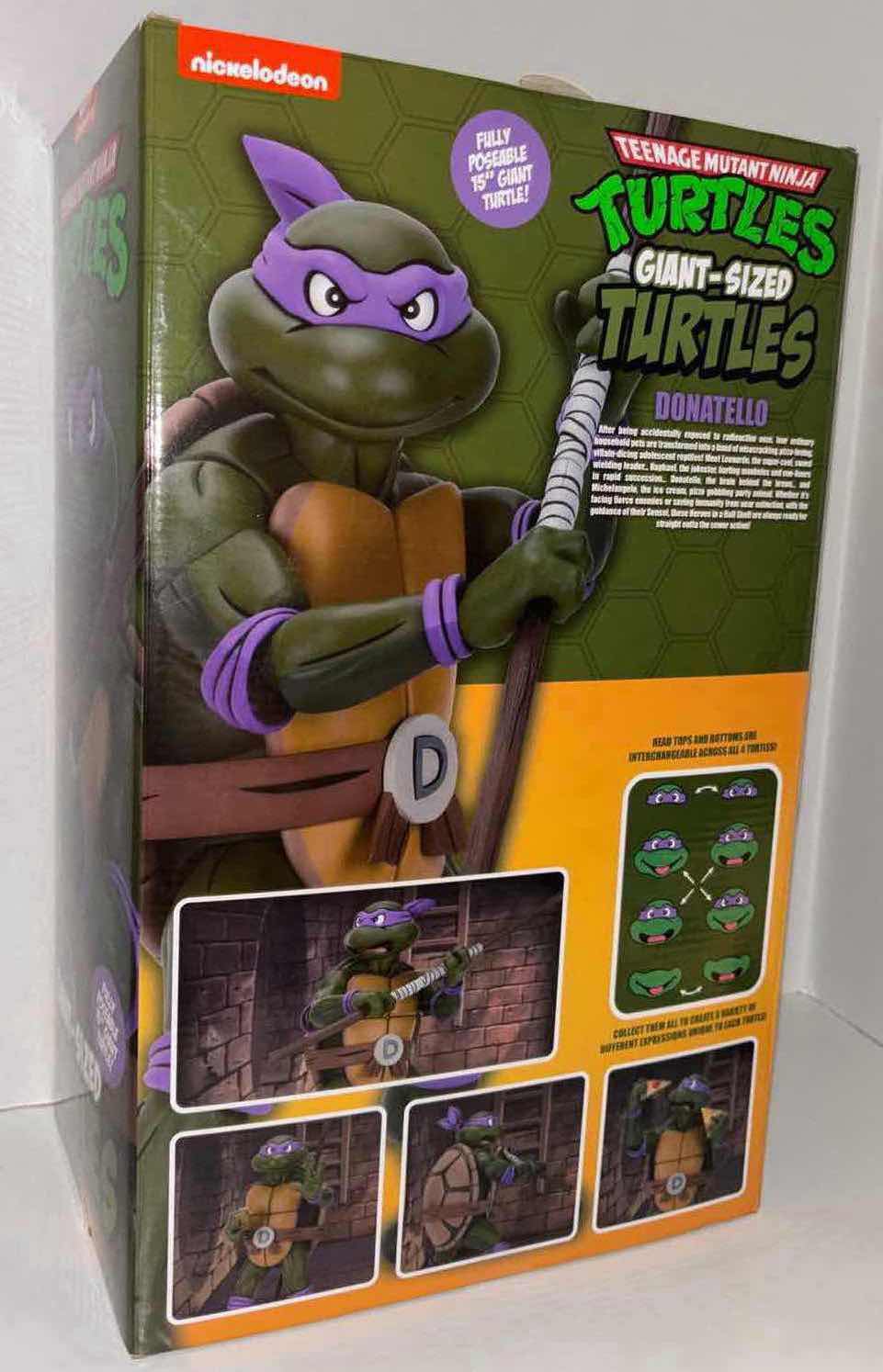 Photo 3 of NEW NECA TEENAGE MUTANT NINJA TURTLES GIANT-SIZED TURTLES 15" FULLY POSEABLE ACTION FIGURE & ACCESSORIES, "DONATELLO"