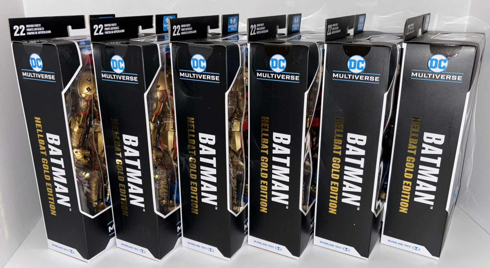 Photo 1 of NEW 6-PACK MCFARLANE TOYS DC MULTIVERSE ACTION FIGURE & ACCESSORIES, BATMAN “HELLBAT GOLD EDITION”