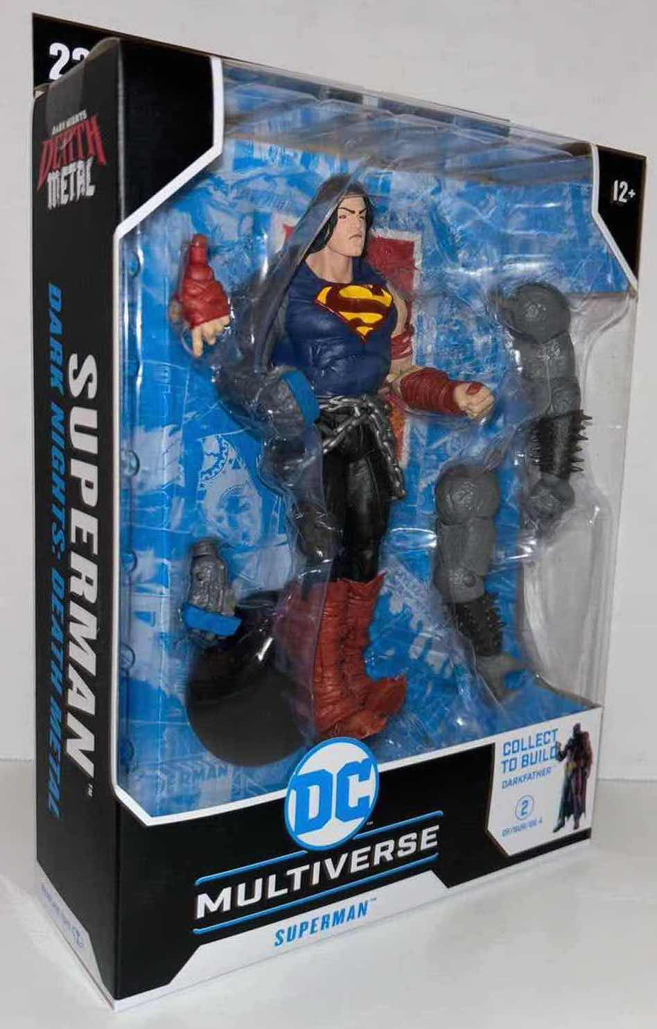 Photo 1 of NEW MCFARLANE TOYS DC MULTIVERSE ACTION FIGURE & ACCESSORIES, DARK KNIGHTS: DEATH METAL "SUPERMAN"
(COLLECT TO BUILD
DARKFATHER- #2 OF 4)