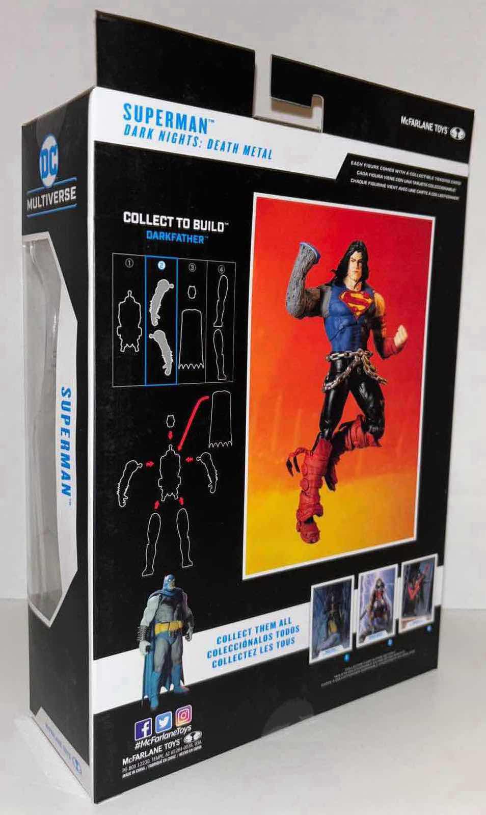 Photo 2 of NEW MCFARLANE TOYS DC MULTIVERSE ACTION FIGURE & ACCESSORIES, DARK KNIGHTS: DEATH METAL "SUPERMAN"
(COLLECT TO BUILD
DARKFATHER- #2 OF 4)