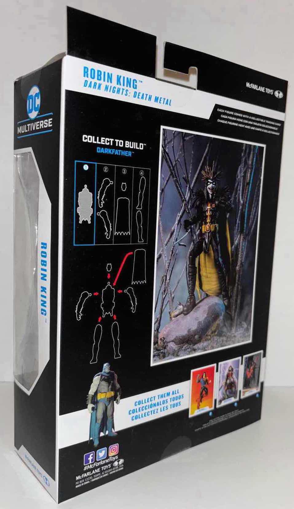 Photo 2 of NEW MCFARLANE TOYS DC MULTIVERSE ACTION FIGURE & ACCESSORIES, DARK KNIGHTS: DEATH METAL "ROBIN KING"
(COLLECT TO BUILD
DARKFATHER- #1 OF 4)