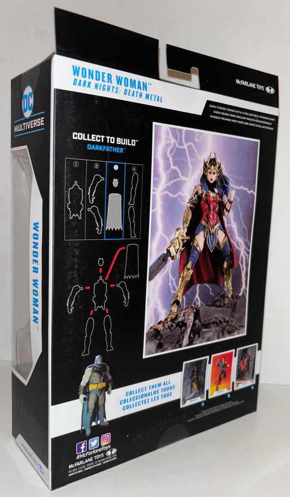 Photo 2 of NEW MCFARLANE TOYS DC MULTIVERSE ACTION FIGURE & ACCESSORIES, DARK KNIGHTS: DEATH METAL "WONDER WOMAN"
(COLLECT TO BUILD
DARKFATHER- #3 OF 4)