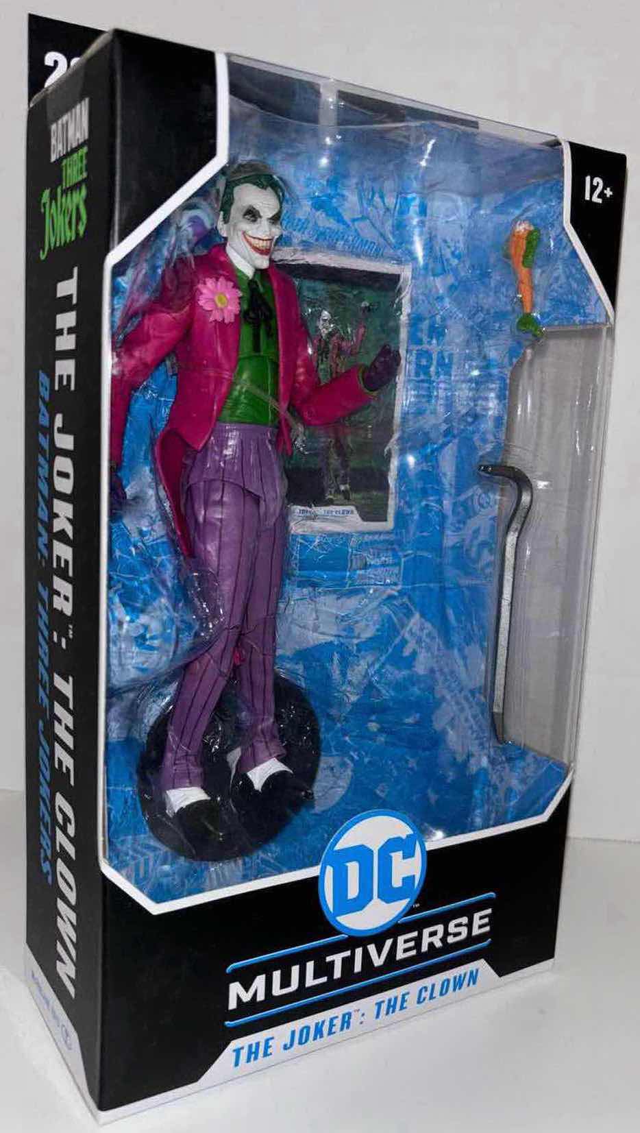 Photo 1 of NEW MCFARLANE TOYS DC MULTIVERSE ACTION FIGURE & ACCESSORIES, BATMAN:
THREE JOKERS "THE JOKER: THE CLOWN"