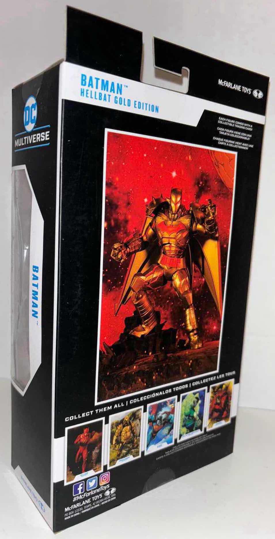 Photo 2 of NEW MCFARLANE TOYS DC MULTIVERSE ACTION FIGURE & ACCESSORIES, HELLBAT GOLD EDITION "BATMAN"