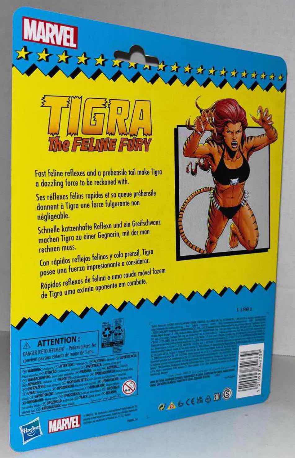 Photo 2 of NEW HASBRO MARVEL LEGENDS RETRO SERIES 6" ACTION FIGURE, "TIGRA" THE FELINE FURY