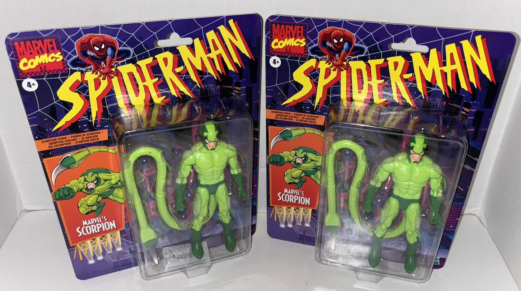 Photo 1 of NEW 2-PACK HASBRO MARVEL COMICS SPIDER-MAN ACTION FIGURE, "MARVEL'S SCORPION"