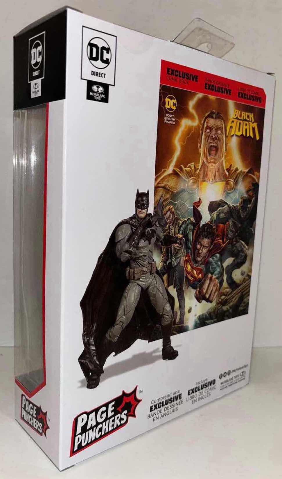 Photo 2 of NEW MCFARLANE TOYS DC
DIRECT PAGE PUNCHERS
"BATMAN" ACTION FIGURE, ACCESSORIES & BLACK ADAM COMIC ENGLISH COMIC BOOK